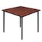 Regency Kee Folding Tables, 36 W, 36 L, 29 H, Wood, Metal Top, Cherry TBF3636CHBK - alternate 1